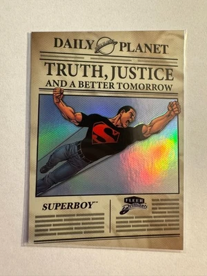 2025 Fleer Brilliants Superman Truth, Justice and a Better TJBT-3 Superboy  - Image 1 of 2