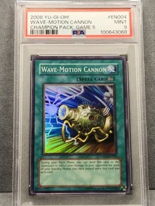 PSA 9 2008 YUGIOH CP05-DE004 WAVE-MOTION CANNON CHAMPION PACK SUPER MINT - Bild 1 von 14