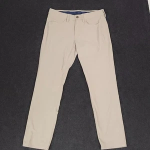 Vineyard Vines Performance Pants Mens 32x30 Beige Golf Stretch Chino Outdoor - Picture 1 of 16