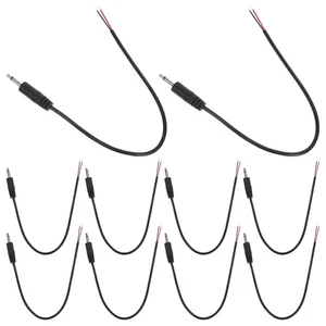 10 Pezzi Connettore per Cuffie Linea Audio Cavo Jack 3,5mm Spina Cavo Nudo - Foto 1 di 12