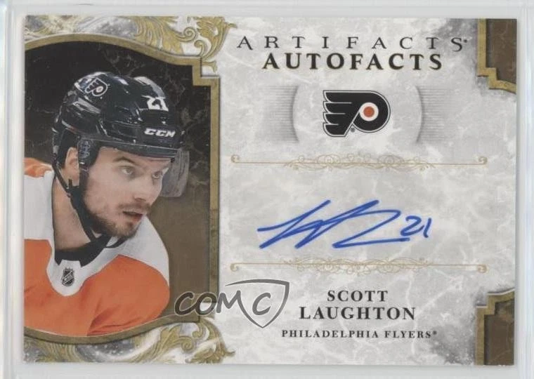 2019-20 Upper Deck Artifacts Auto Facts Scott Laughton #A-SL Auto - Image 1 of 2