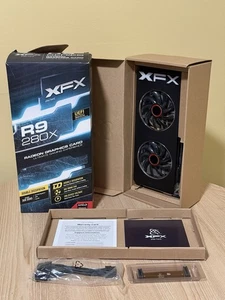 AMD Radeon XFX R9 280X 3GB DDR5 HDMI 2xDVI Graphics Card AMD Used w/Box - Picture 1 of 3