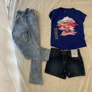 Girls clothes cat & Jack, & all in motion size6/6 -1 short and 1 pants 1 T Shirt - Picture 1 of 20