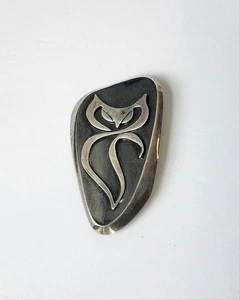 Spilla vintage Enrique Ledesma Mexico argento sterling 925 spilla TAXCO - gufo o gatto - Foto 1 di 4