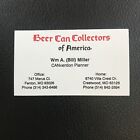 Vintage Business Card: Beer Can Collectors of America