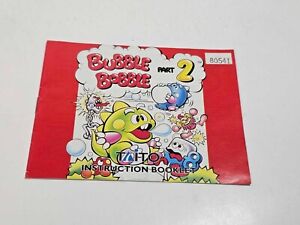 Bubble Bobble Part 2 Nintendo NES Instruction Booklet Manual ONLY - Authentic