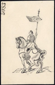 Antique Drawing-HISTORICAL COSTUME-ROMAN SOLDIER-ITEM 5083-Gerard Claes-1900 - Picture 1 of 1