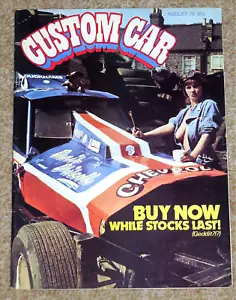 CUSTOM CAR Magazine Aug 1975 - F1 STOCKER, EDSEL STORY, MINOR, T BUCKET CHEVETTE - Imagen 1 de 9