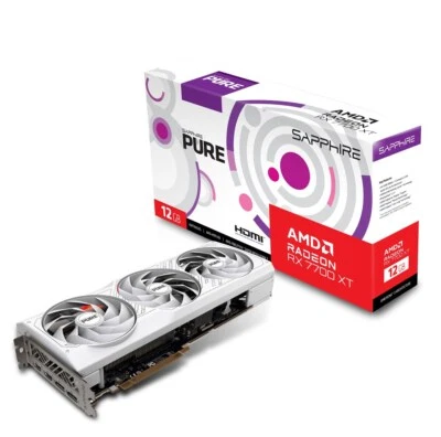 4895106294387 SAPPHIRE Radeon RX 7700 XT PURE GAMING OC 12GB GDDR6 graphics card - Image 1 of 4