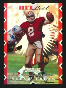 1996 Donruss Hit List /10000 Steve Young #12 HOF San Francisco 49ers