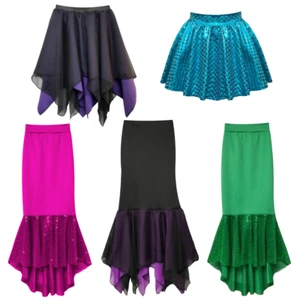 Villain HALLOWEEN skirt Ladies Fancy URSULA Little Mermaid SEA WITCH Skirt UK - Picture 1 of 5