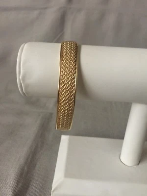 Brazalete de cuerda tejida de oro amarillo de 18 quilates Foto 1 de 4