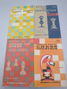 Fred Reinfeld Chess Strategy 4 PB Lot Chess Openings Attack Counterattack Quickl - Picture 1 of 6