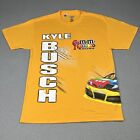 Vintage Nascar Shirt Kyle Busch M&M #18 Auto gelb Grafik Racing Large 2012