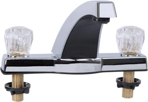 Empire Faucets Mobile Home 8" Deck Mounted Garden Tub Filler with Clear Handles - Picture 1 of 6