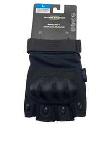 Glove Station Fingerless Gloves, Tactical Gloves, Hard Knuckle Gloves NEW - Picture 1 of 8