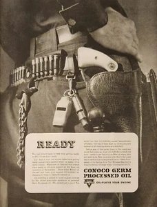 Olio lavorato con germe Conoco 1941 vintage AD pronto - Foto 1 di 1