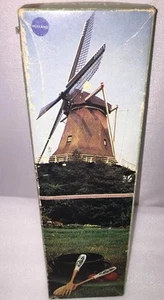 Holland Delft Windmill Salad Serving Set Fork Spoon Vtg NIB - Picture 1 of 12