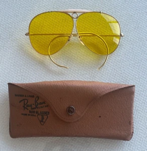 Vintage 50’s Ray Ban 62 MM 12K GF Kalichrome Bullet Shooting Sunglasses Aviator - Picture 1 of 10