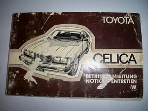 TOYOTA Celica - Notice d'emploi (carnet conduite entretien Betriebsanleitung) - Picture 1 of 1