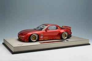 Make Up EIDOLON 1/18 Rocket Bunny RX-7 Candy Red IM002A1 resina modello 6666 ruote - Foto 1 di 11