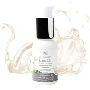 Emu Oil Pure Skin Moisturizer - Nail, Body, Face, Scalp & Hair Moisturizer - Picture 1 of 9
