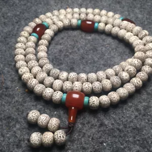 January Moon Bodhi 108 Natural Star Moon Bodhi Child Buddha Beads Bracelet - Picture 1 of 2