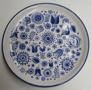 Paul Vogt Blue & White Bunzlauer Tradition Sml Dish c1946-60s Rosenheim Germany - Bild 1 von 4