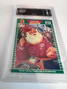 DONALD TRUMP SANTA CLAUS 2021 LEAF PRO SET # 1989-03 GRADED 9 L@@@K - Picture 1 of 2