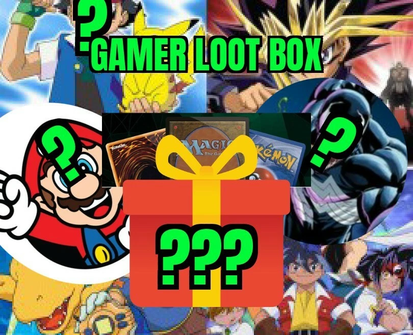 Gamer Loot Crate - Pokemon Beyblade magic the gathering Yu-Gi-Oh Random! Sealed! - Image 1 of 1