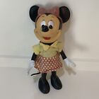 Standing Minnie Mouse 8” Walt Disney Productions Vtg Plastic Figurine Hong Kong 