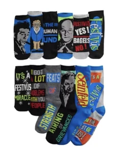 Seinfeld TV Show Socken Unisex 12 Paar Sitcom-Thema tief geschnitten und Crew-Länge - Bild 1 von 5