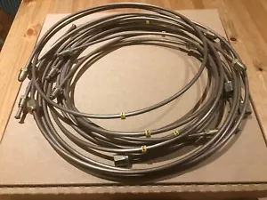 Land Rover Series 3 88 RHD Brake Pipe Line Set Kit Cupro Nickel Dual Imp 1386R - Picture 1 of 3