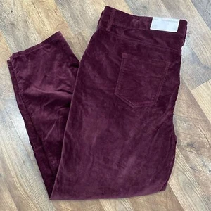Liz Claiborne Sara Slim Leg Mid-Rise Midnight Burgundy Plus Size Hose 20W Neu mit Etikett - Bild 1 von 10