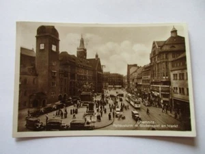 seltene AK Chemnitz 1939 Rathausturm mit Glockenspiel - Picture 1 of 2