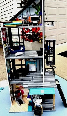 Casa de muñecas de madera KidKraft Bianca City Life 360 tamaño Barbie de 4 pisos Foto 1 de 4