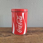 Vintage Metall Coca-Cola Coke Dose mit abnehmbarem Deckel Box Mülleimer Behäl...