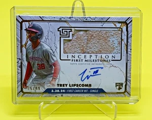 2024 Topps Inception Trey Lipscomb First Milestones Relic Auto RC #FMAR-TL 75/99 - Picture 1 of 2