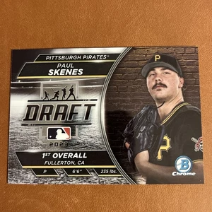 2023 Bowman Chrome DRAFT Paul Skenes 1st Overall #BDN-7 Pittsburgh Pirates - Picture 1 of 2