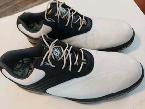 FootJoy FJ Sport #53156 Golf Shoes Men's (Sz 11 W) White/Black Leather GUC - Picture 1 of 7