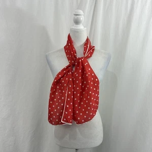 Sciarpa vintage a pois rosso bianco mod rackabilly retrò - Foto 1 di 3
