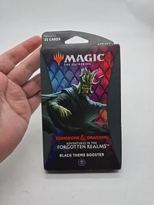 MTG - Adventures in the Forgotten Realms Theme Booster Pack - Black Theme New - Picture 1 of 4