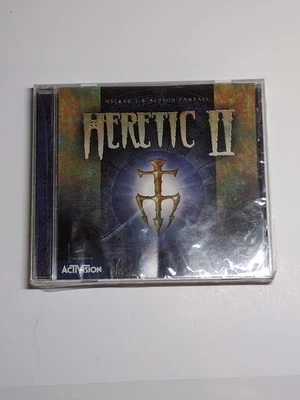 Heretic II 2 PC CD ROM Windows 95 98 Vintage - Very Rare! - Sealed - Image 1 of 4