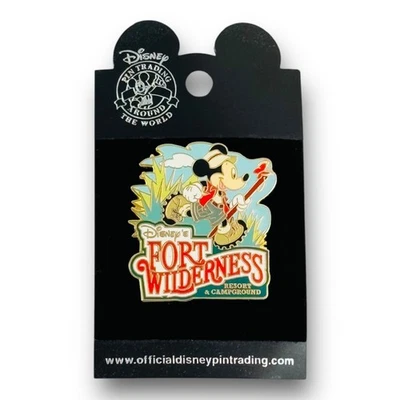 Булавка Disney Fort Wilderness Resort & Campground 2005 для пеших прогулок с Микки Маусом  - Изображение 1 из 3