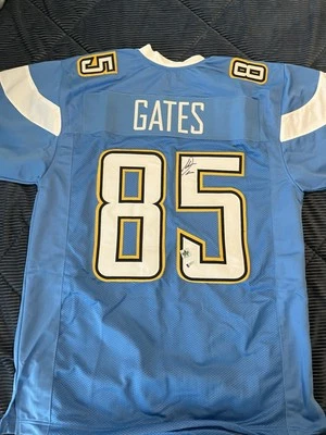 Camiseta deportiva autografiada de Antonio Gates 85 de Los Angeles Chargers (COA) BECKETT Foto 1 de 4