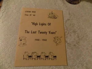 Libretto Logan High School Logan Utah 20° anno riunione 1948 - Foto 1 di 2