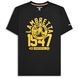 Camiseta torso de algodón Lambretta para hombre 1947 manga corta cuello redondo - Imagen 1 de 14