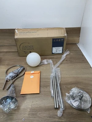 Justice Design Group FSN-4235-OPAL Fusion 7"W Mini Pendant - Brushed Nickel - Image 1 of 4