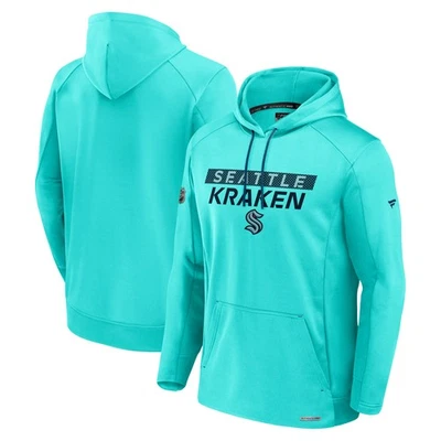 Men's Fanatics  Blue Seattle Kraken Authentic Pro Rink Fleece Pullover Hoodie - Image 1 of 3