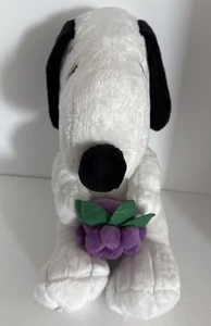 Boysenberry Snoopy Knotts Berry Farm Peanuts plush 12 Inch White - Picture 1 of 21